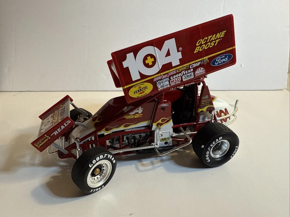 1998 GMP 1:18 Scale Sprint Car Jeff Swindell 104+ Octane Autographed Wing #7016 - Image 2 of 4