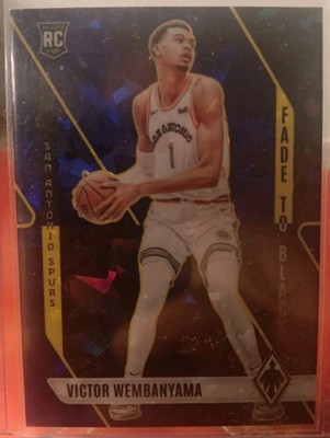 2023-24 Panini Phoenix - Fade to Black Victor Wembanyama #11 Blue Ice (RC)