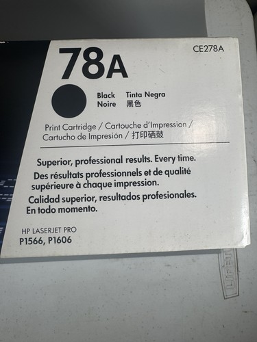 Neu Original HP 78A CE278A schwarze Tonerkartusche für LaserJet P1566 P1606 - Bild 2 von 9