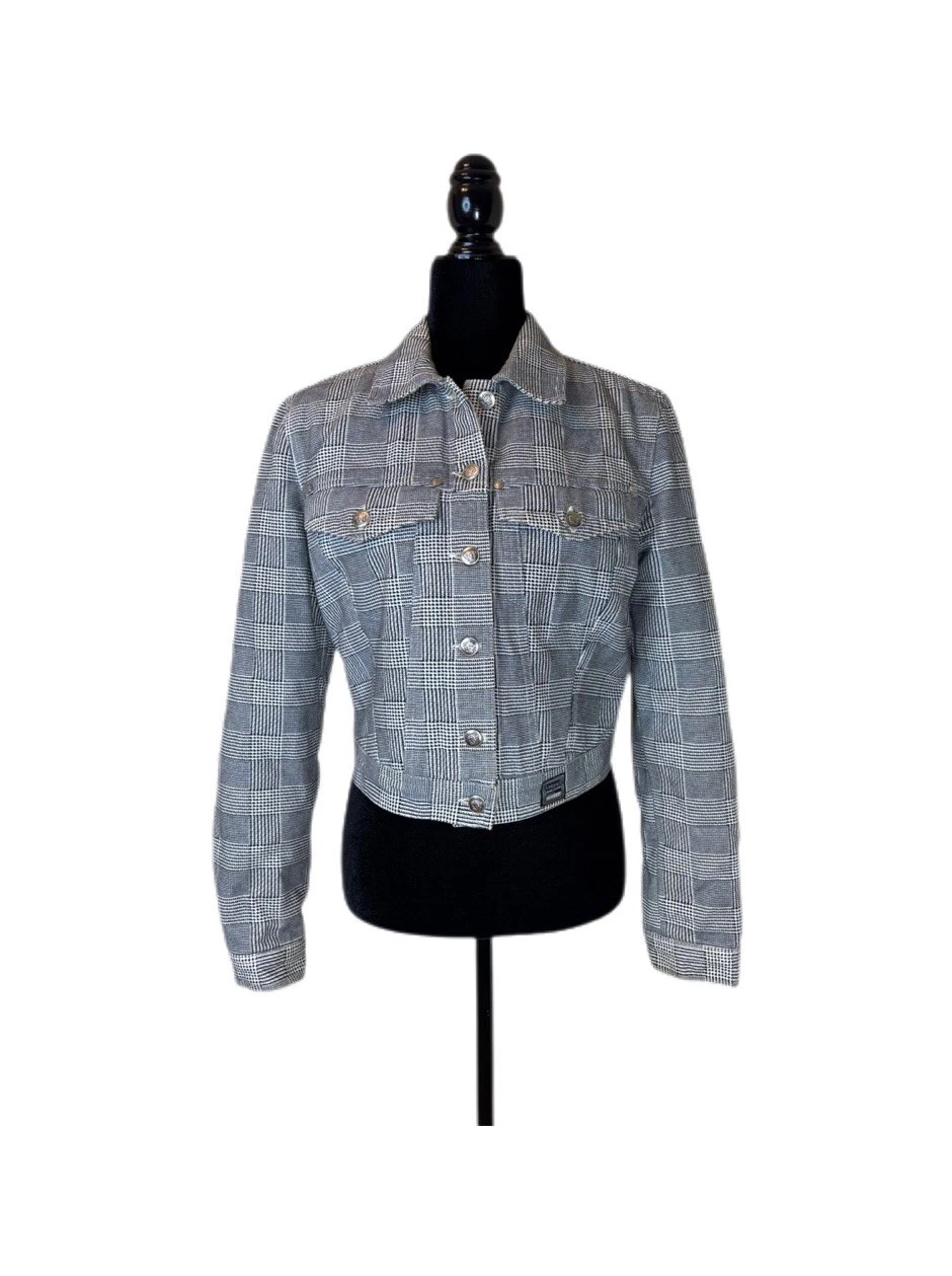 Giacca Versace Vintage Grigio Glen Plaid