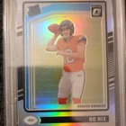 PSA 9 2024 Panini Donruss Optic Football Bo Nix Holo Rated Rookie Prizm #209