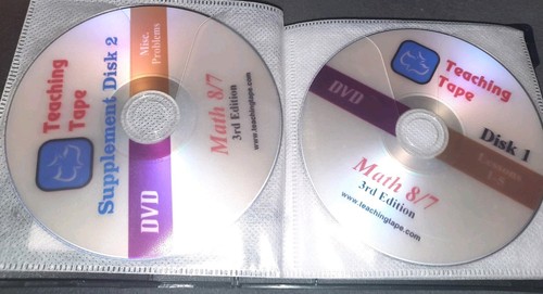 Tutoring Saxon Math 8/7 (3rd edition) Teaching Tape DVDs Full Set Homeschool - Picture 3 of 12