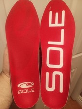 Best-Selling SOLE Active Medium Red Size M12/W14 Footbed Insoles - 59 Retail