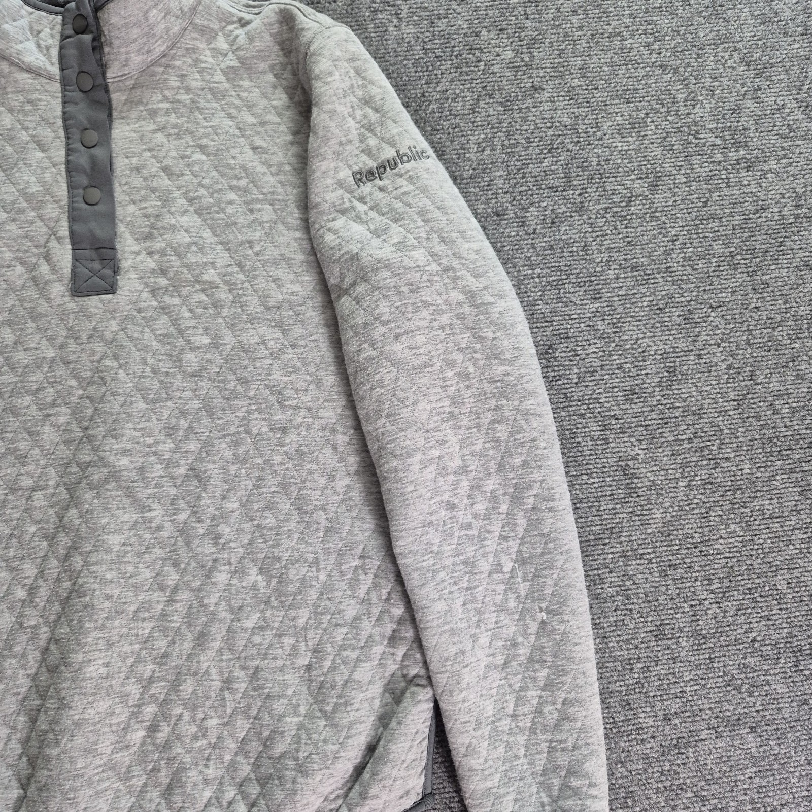 Marine Layer 1/4 Snap Button Pullover Sweater Qui… - image 6