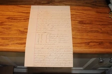 1891 antique legal document handwritten manuscript probate of Middletown Conn.**