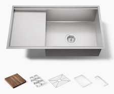 Kohler 3760-NA - Stages 33" Undermount Single-Bowl Workstation Kitchen Sink