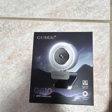 GUSGU G910 2K QHD Webcam with Professional Fill Light High Definition