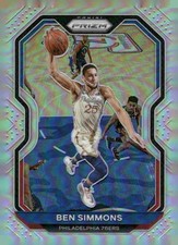 2020-21 Panini Prizm - White Sparkle Prizm #125 Ben Simmons Silver Prizms