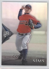 2014 Bowman Platinum Prospects Lucas Sims #BPP48 1c8
