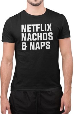 Lustiges Netflix Nachos and Nickerchen Filmliebhaber Film tolle Neuheit Top T-Shirt