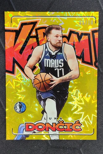 2023-24 Panini Crown Royale Luka Doncic Kaboom Gold /10 #12 Mavericks