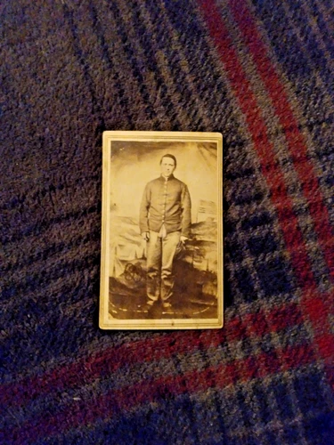 CDV  Photo With Civil War Soldier, Photo By B. S. Jacoby, Stroudsburg, PA