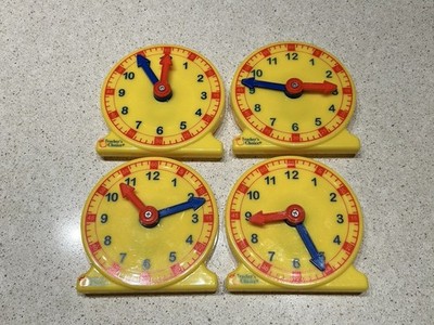 PackLearn Mini Teaching Clock 4''   Learn How to Tell Time