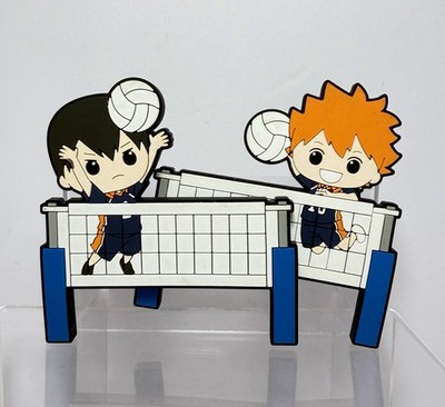 FuRyu Haikyuu!! Shoyo & Kageyama Lottery Kuji Anime Rubber Magnet 2pc Japan