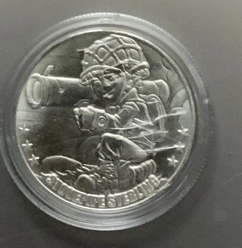 1 oz  .999 Silver Soldier Bullion - Stovepipe