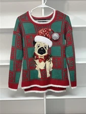 Ugly Christmas Sweater Xmas Size Small Put Sweater Holiday Party Dog Lover