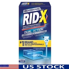 Septic Treatment Powder 9.8oz Monthly Dose Natural Enzymes Waste Breakdown New