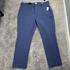 GAP Signature Skinny Ankle Pants Women  s 16 Blue Stretch Mid Rise Work Casual