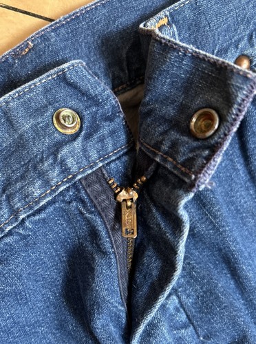 Vintage 1950s Sears Cotton Flannel Lined Carpenter Jeans Work Wear Selvedge USA - Bild 8 von 14