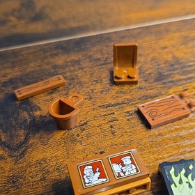 LEGO Harry Potter 4840 The Burrow Replacement Parts Printed Bricks Fireplace Lot