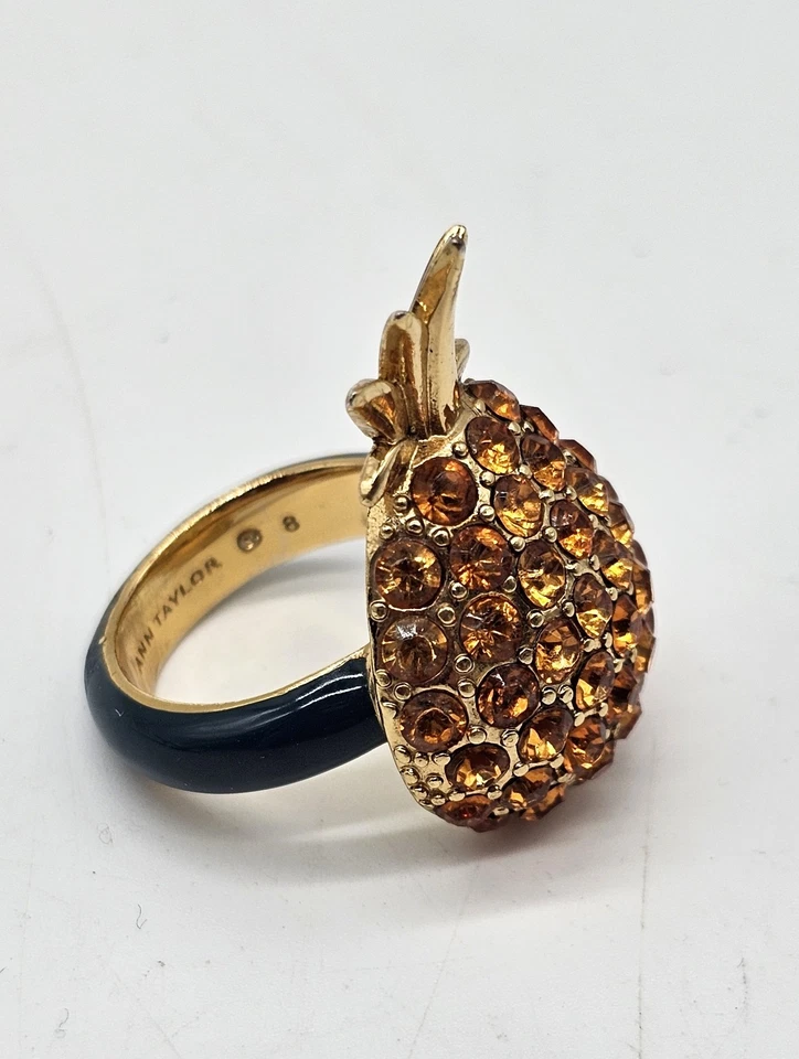 Ann Taylor Pineapple Ring Women's Size 8 Boho Beach Summer Swimsuit Tropical - Image 3 of 4