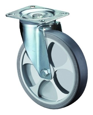 BS Rollen Lenkrolle thermoplastisch Gummirad - L400.B44.161