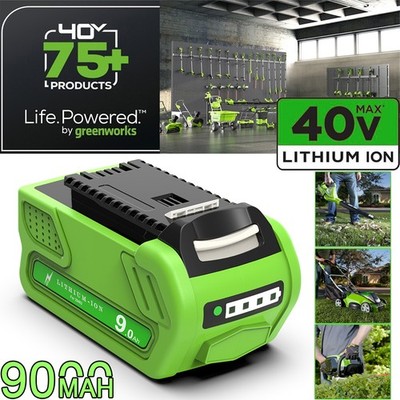 40 Volt 9.0Ah Für Greenworks 40V Akku G-MAX 29462 29472 29252 Li-Ion Batterie DE