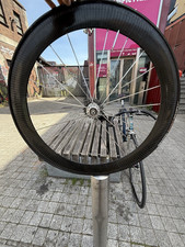 700C Carbon Fibre Deep Section Rear Road Bike Wheel Clincher Rim Brake Presta
