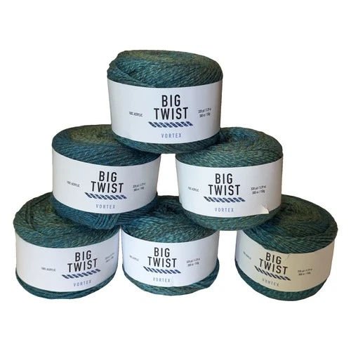 Big Twist Vortex Yarn 6 Cakes Northern Lights 5.29 oz 328 yd Acrylic NEW - product listing photo