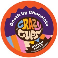 Crazy Cups Flavored Coffee for Keurig K-Cup Machines, Death by Chocolate, Hot or