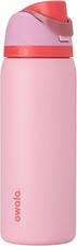Owala 32 oz. FreeSip Stainless Steel Water Bottle - Pink, Angel Food Cake