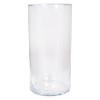 Inna-Glas Glasvase Zylinder Sanya Ocean, Transparent, 30 Cm, Ø 15 Cm