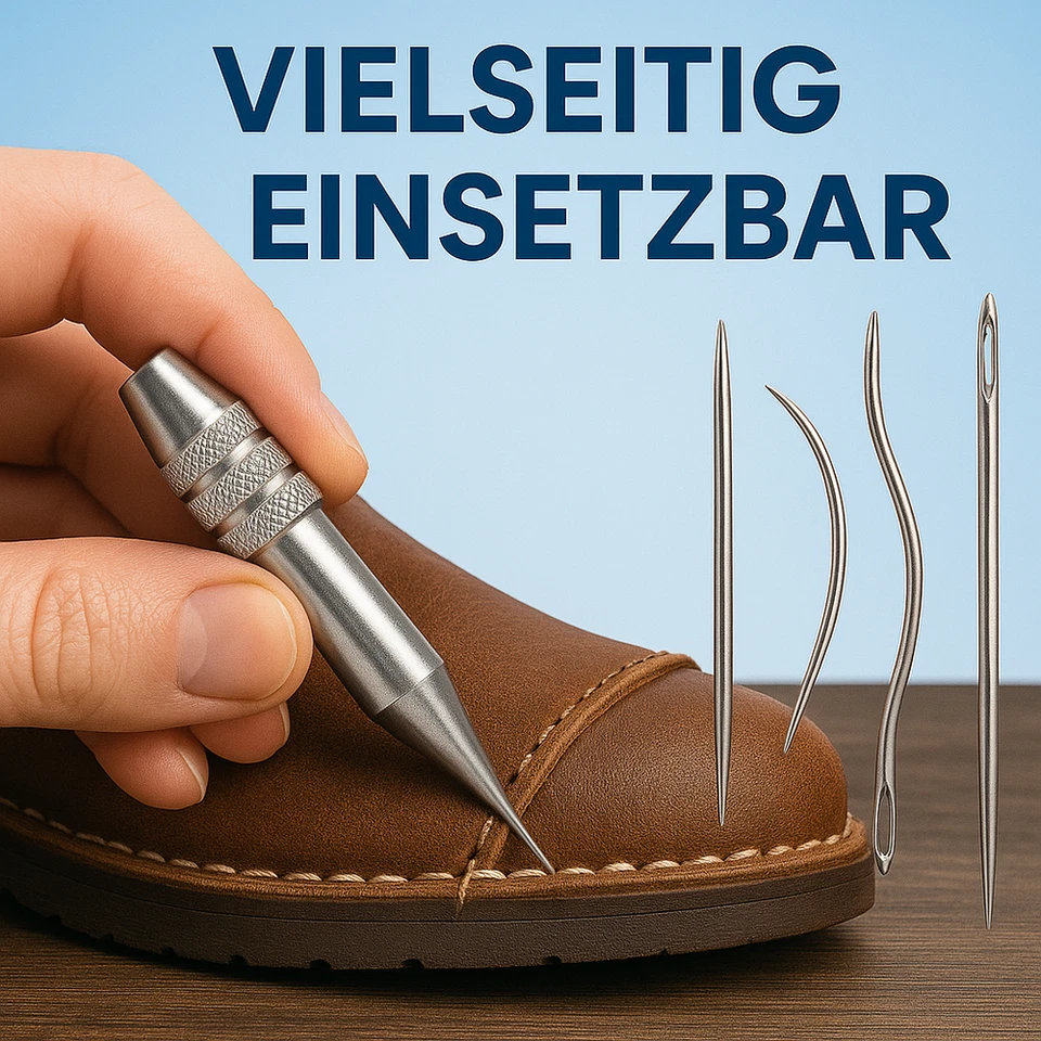 Leder-Nähnadel Set mit Ahle für Zelt Plane Canvas Reparatur DE. - Bild 3 von 4