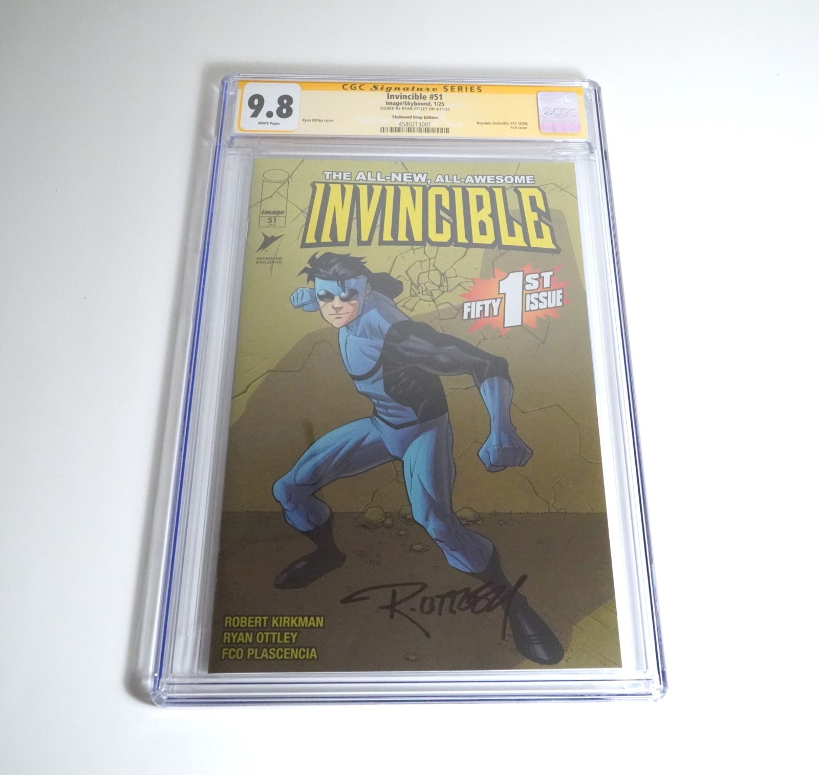 Invincible #51 CGC SS 9.8 Ryan Ottley Trade Foil Skybound Shop Exclusive 2025