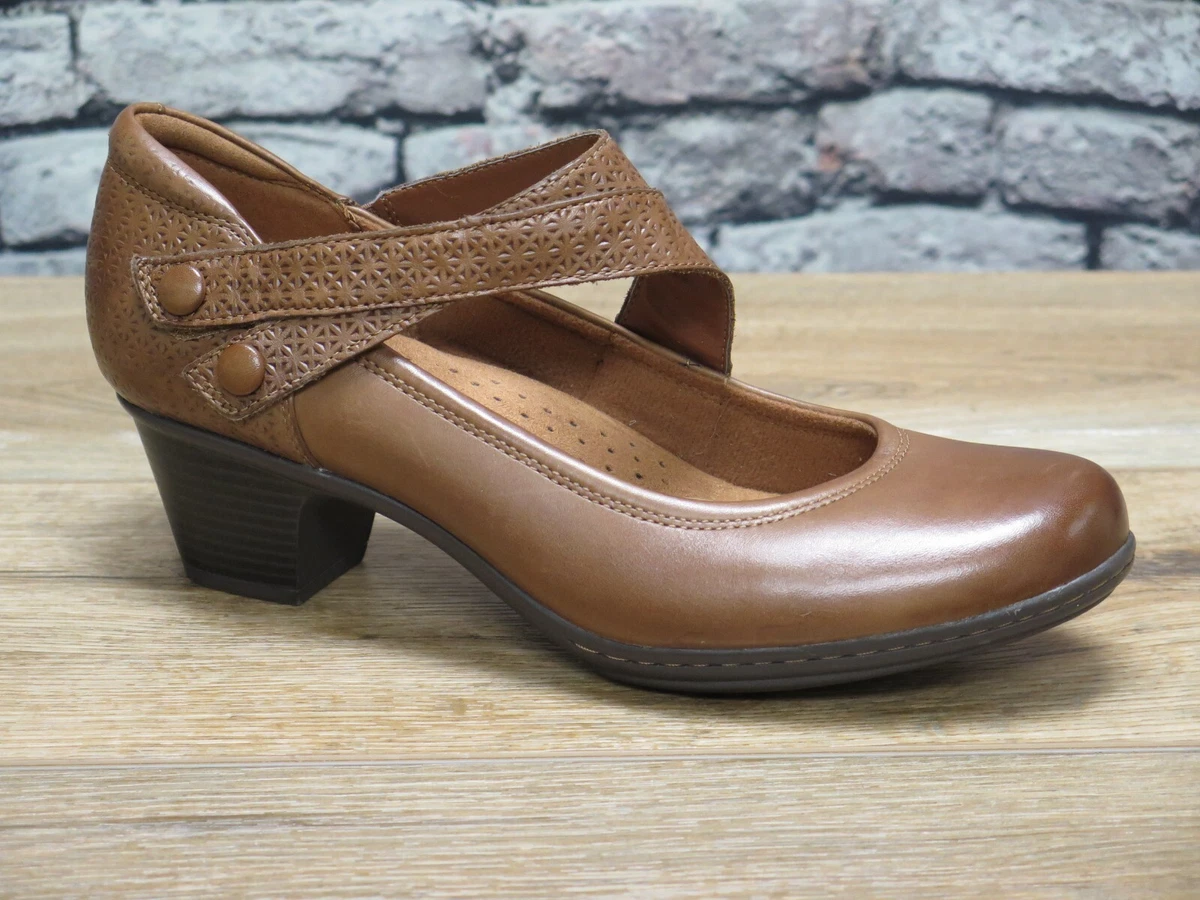 Cobb Hill By Rockport Kailyn ASYM Mary Jane Tan Leather CH6190 eBay