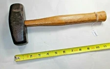 Hammer, Vintage IRON CITY 3-1/2 lb. Nice Black Smith Hammer, 11-3/8" Long, USA