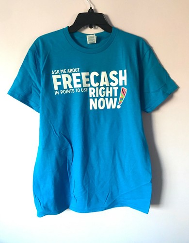 Employee Uniform Blue T-Shirt Size 