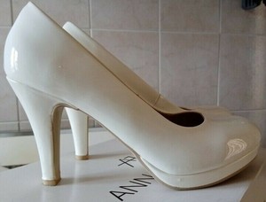 scarpe bianche plateau