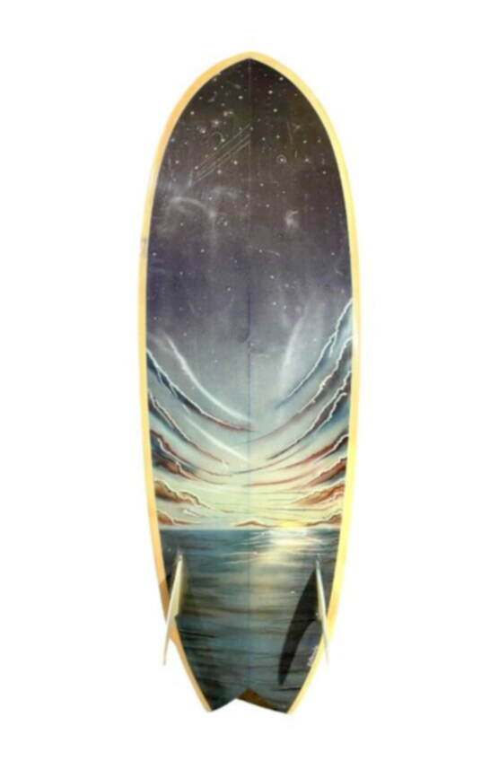 vintage, 1980s era, E.T. Surfboard 5'-5