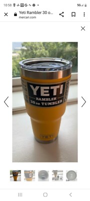 Rare Brand-New Limited Edition Yeti Rambler Tumbler 30 Fl. Oz. Alpine Yellow