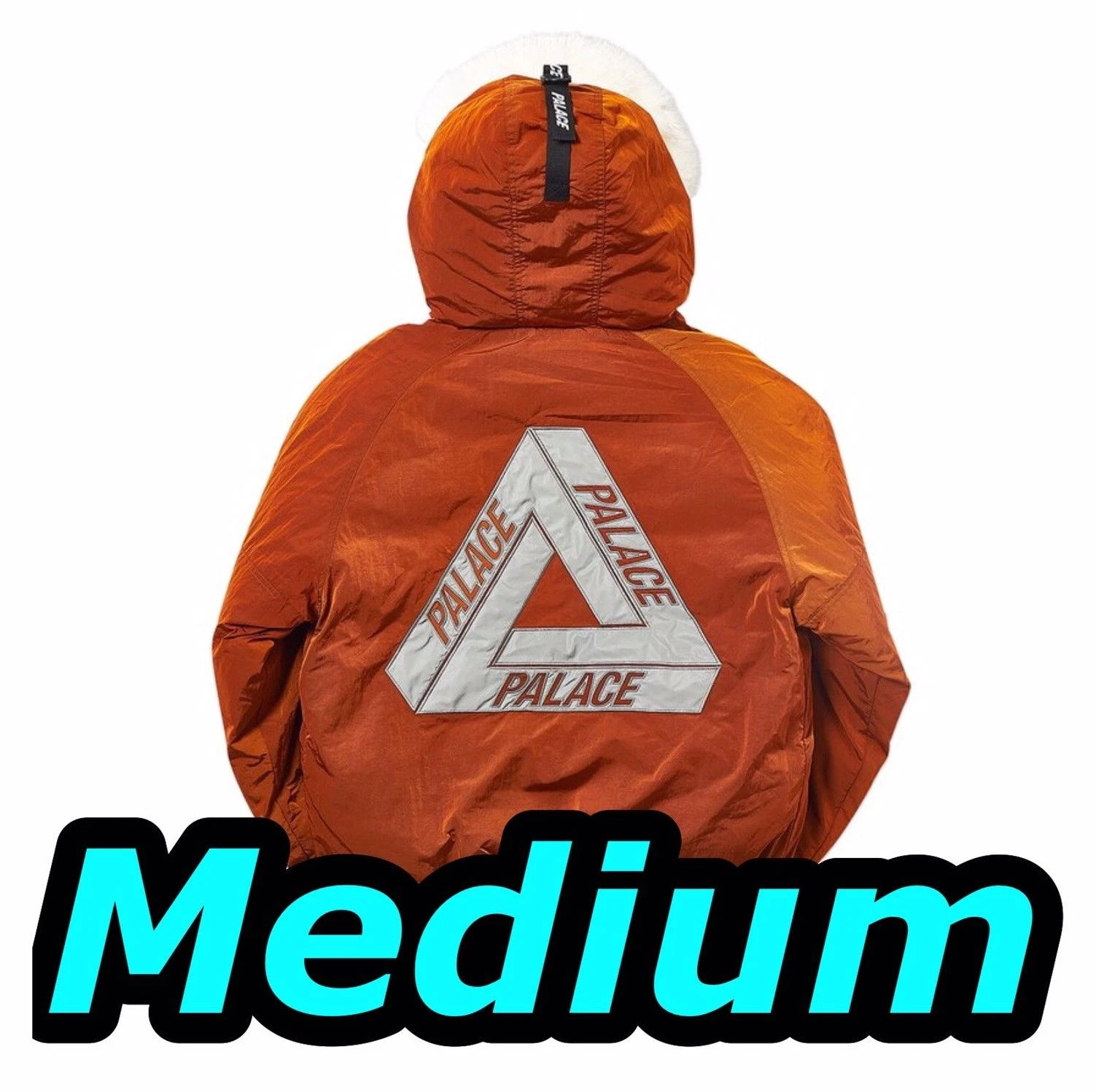 Palace P 2B courte parka rouille tri Ferg 3 m boîte suprême logo SS19 N