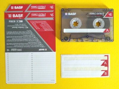 Mc Basf Ferro Extra I 46 Musikkassette Vintage Compact Cassette Tape gebraucht gebraucht