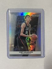 2022-23 Prizm Draft Picks Chet Holmgren Silver Prizm Flashback #FB-CH-T