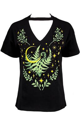 Restyle Cottagecore Witchy Top - Herbal - Fairy Enchanted Gothic Choker Top
