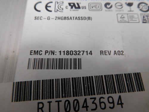 EMC 005049185 118032714 Samsung MZ-3S92000/0C3 MZ3S9200XACP-000C3 200GB FLASH - Picture 6 of 7