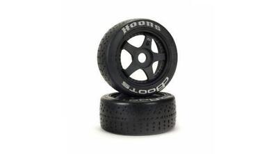 ARRMA DBoots Hoons 42/100mm Silver Belted RC Tires Mounted on 2.9'' 5-Spoke 17mm