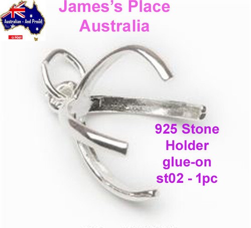 Stone Holders - Glue On - 925 - Sterling Silver - Bild 6 von 9