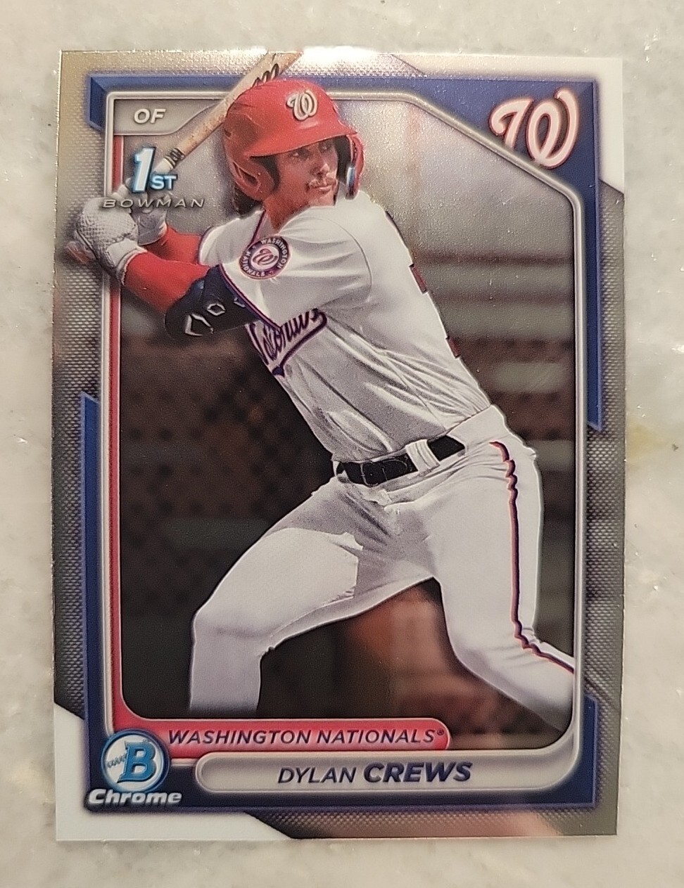 2024 Bowman Chrome Dylan Crews 1st Washington Nationals BCP-23