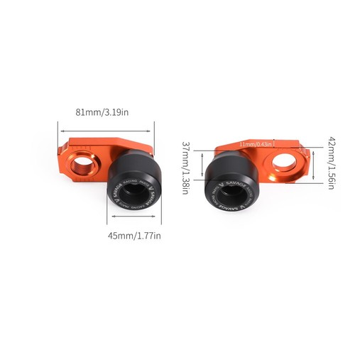 Rear Axle Chain Tensioner Adjuster Sliders Crash Guard For Husqvarna FC FE TC TE - Picture 3 of 19