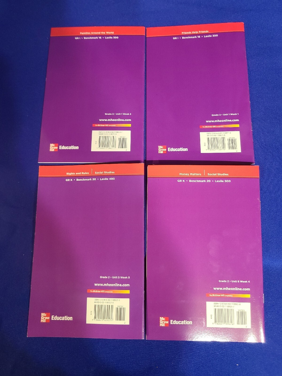 Set of 30 / Grade 2 ELL Leveled Readers ~ Lexile 300-500, McGraw-Hill ...